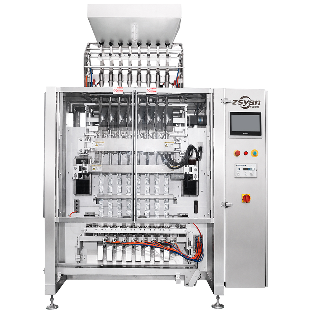 Multi-lane granule packaging machine front view - ZSYAN
