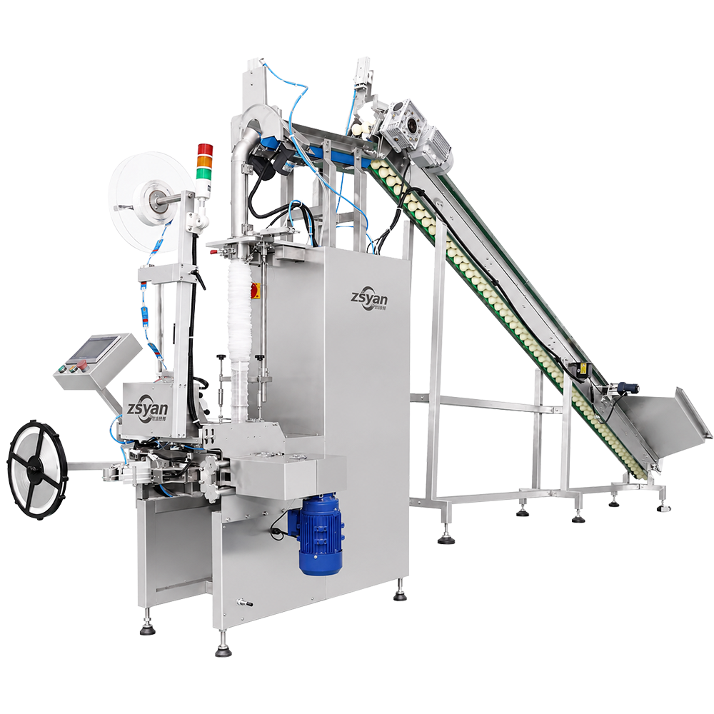 Strip mesh bag packaging machine packaging output - ZSYAN