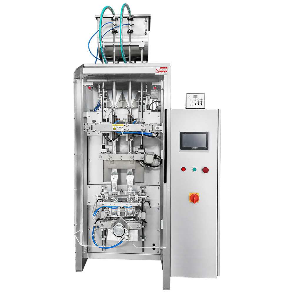 Double-Lane Liquid Packaging Machine - Dual Nozzle Filling